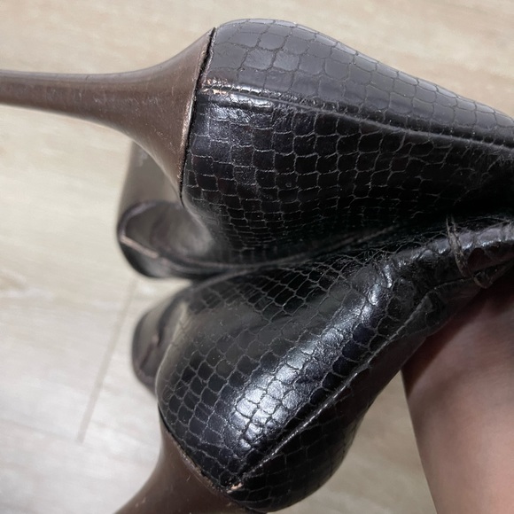 Renzo Formentini Brown Snakeskin Boots - Picture 5 of 13